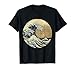 Flower of life with Kanagawa Japanese The great wave T-Shirt