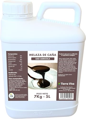 Melaza para plantas ecológica 7Kg (5L). Agro melaza. Fertilizante universal