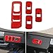 Voodonala Red Window Lift Panel Switch Covers for 2015 2016 2017 2018 Ford F150