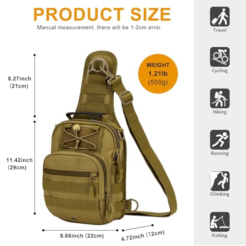Sac militaire Molle idéal pour cyclisme et camping sauvage