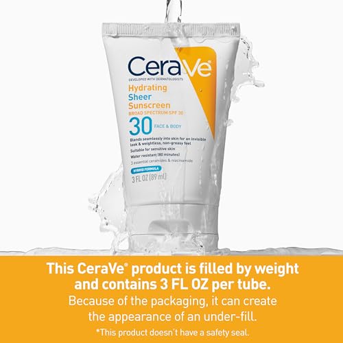 CeraVe Hydrating Sheer Sunscreen SPF 30 with Hyaluronic Acid, 3oz - image 8