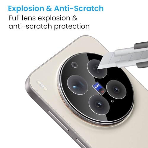 Image of FIRST MART Premium Camera Lens Protection For Vivo X300 Pro 5G (6.78 Inches) With Edge-to-Edge Protector Coverage and Installation Kit |Black, Pack of 1