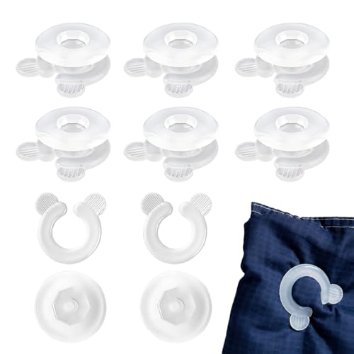 UYVPAER Lot De 8 Supports De Couette, Clips De Couette Multifonctions, Clip De Housse De Couette Antidérapant Pour Sécuriser Les Coins De La Couette Pour...