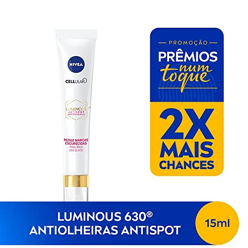 NIVEA Uniformizador Facial Cellular Luminous 630 Antiolheiras 15ml - Equilibra a pigmentação irregular, reduz bolsas e hidrata a pele, diminuindo linhas finas e rugas 3 41G5qtaeHeL