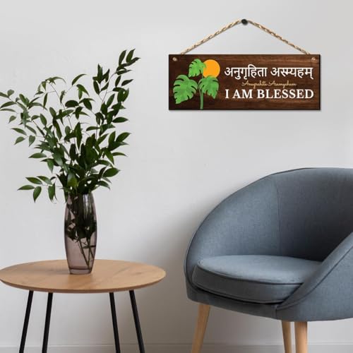 Image of Chaka Chaundh - Kitchen Plaque Quotes Wall Hanging Decor - Restaurant Quotes Sign Board Decor - Dining Quotes Sign Wall Plates Decor Items - Set of 3 (Brown Multi)