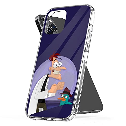 Phone Case Doof TPU and Protect Perry Accessories Cover Shockproof Compatible with iPhone 15 14 Pro Max 13 12 11 X Xs Xr 8 7 6 6s Mini Plus Transparent