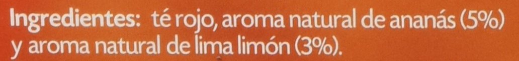 Pompadour Té Rojo Ananás Y Lima Limón, 25 bolsitas