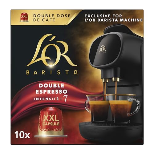 L'OR - Capsules XXL Splendente Intensité 7Compatibilité Exclusive L'OR BARISTA® Torréfaction Légère 5 Lots de 10 Capsule