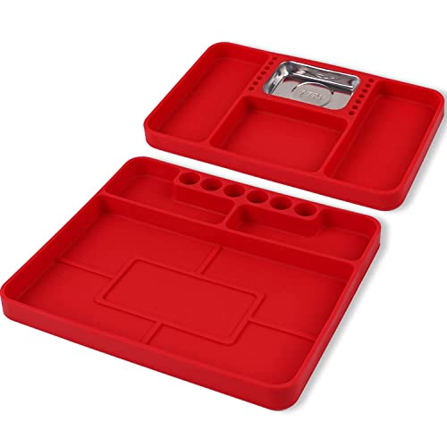 SEDY Premium Silicone Tool Tray, Automotive Non-Slip Flexible Silicone Tool Trays, Tool Organizer |...
