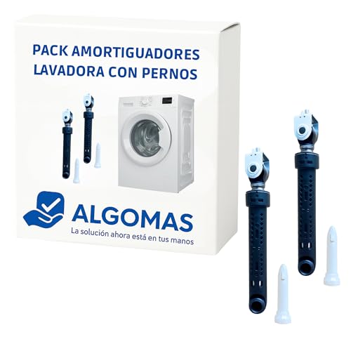 ALGOMAS Indesit C00140670 C00140744 C00309597 Whirlpool 482000023509 Lot de 2 amortisseurs pour machine à laver avec boulons