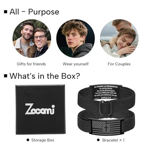 Pulsera Cruz con Versículo Bíblico para Hombre y Niño miniatura 5