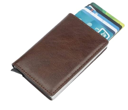 Pop Up Credit Card Holder Wallet with RFID Protection, Aluminum Card Case, Slim Wallet with Cash Compartment and Extra Card Pocket-picture-11
