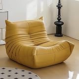 ➤ Matériau de haute qualité : la surface est en cuir de haute qualité, facile à nettoyer et doux au toucher. Le canapé est équipé d'un coussin épais rembourré d'une mousse haute résilience, offrant une assise confortable et un bon soutien. Il ne se déforme pas facilement après des utilisations répétées.