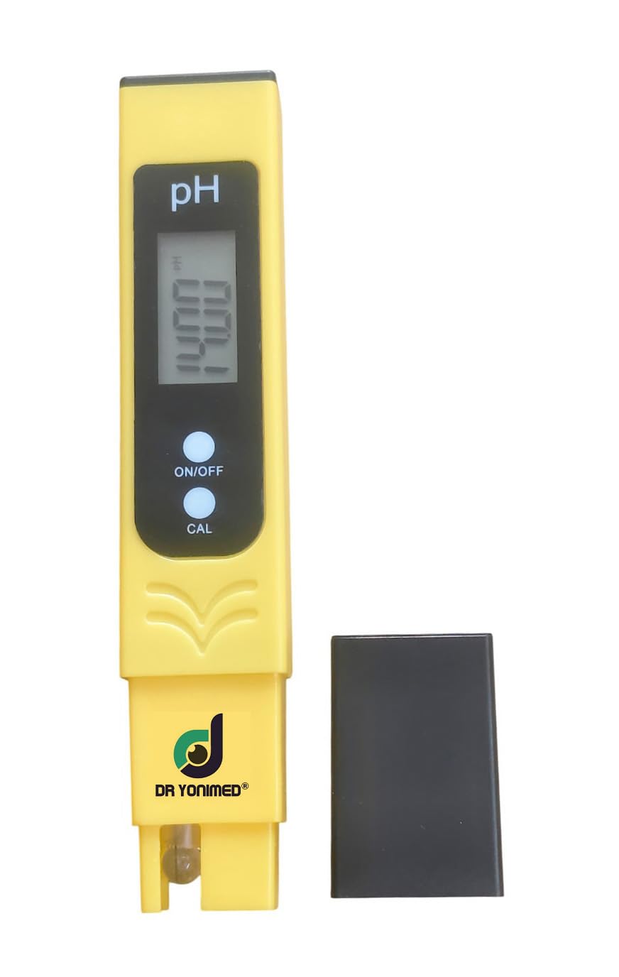 Dr Yonimed Auto pH Meter Yellow Range 0.00 to 14.00 pH Water Quality Testing Meter For Home, Laboratory, Aquarium, Swimming Pool & More Accurate Water Purity, pH Level & TDS Checker-image-12