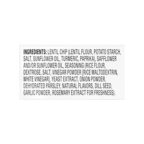 Enjoy Life Dill And Sour Cream Lentil Chips, Dairy Free Chips, Soy Free, Nut Free, Non Gmo, Vegan, Gluten Free, 4 Oz Pack #TOP6
