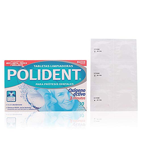 POLIDENT Tabletes de limpeza Oxígeno ativo 30 Tabs
