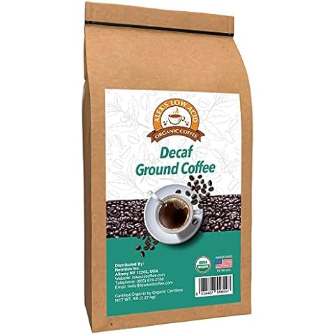 Alex's Low Acid Organic Coffee 5lb Bag - Fresh Ground Decaf Cover