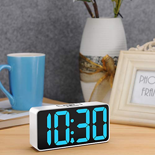 image for DreamSky Small Digital Alarm Clock for Bedroom, Large Big Numbers Disp