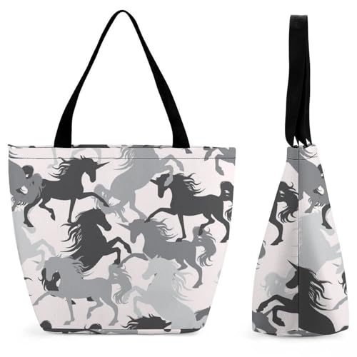 Sac de shopping pour voyage chevaux noirs le compagnon de vos escapades urbaines