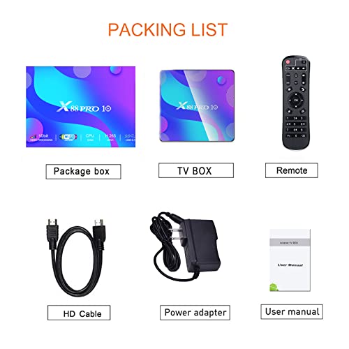 Android Tv Box 11.0 4Gb Ram 64Gb Rom， Android Tv Box Rk3318 2.4G/5G Dual Wifi Bt4.2,3D 4K/6K Ultra-Hd H.265 Usb 3.0 Tv Android Box #TOP7