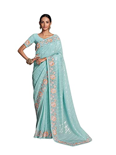 Sari 8527 de Georgette para bodas y grandes celebraciones de noche