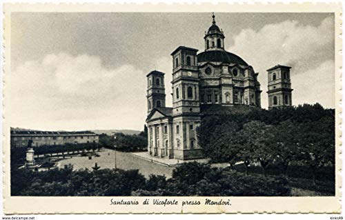 Cartolina Mondovì (Cuneo) - Santuario di Vicoforte = 1939 Viaggiata