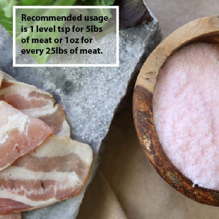 The Spice Lab Curing Salt #1 (2 Lb Bag) Pink Curing Salt (Prague Powder 1) 6.25% Sodium Nitrite Curing Salt for Meat, Game, Bacon Cure, Brining Salt, Jerky Cure, Brisket & Corned Beef - Made in USA
