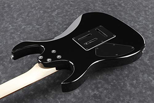 Ibanez GRX 6 String Solid-Body Electric Guitar, Right, Transparent Violet Sunburst, Full (GRX70QATVT) - Image 4