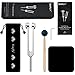 128 Hz Tuning Fork Weights Aluminum Clinical Grade Nerve/Sensory with Black Silicone Hammer, Cleaning Cloth and Felt Case, Non-Magnetic Aluminum Alloy