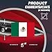 Mexican Flag Car Magnet 2-Pack 3