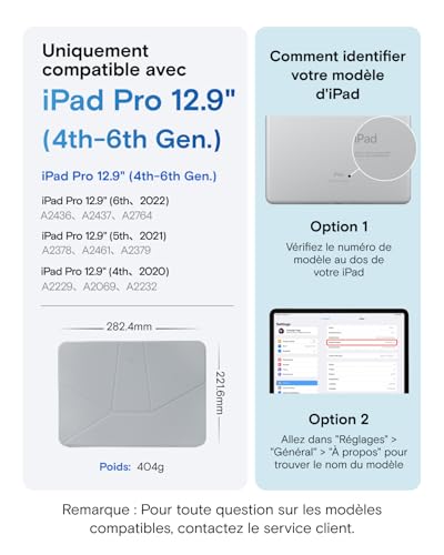 Coque iPad Pro 12.9 MOFT Fine : Évitez les Reflets avec le Support Multi-Angle - 2