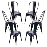 Material: Acero reforzado Regalos Miguel - Packs Sillas Comedor - Pack 6 Sillas Torix - Negro Mate - Envío Desde España