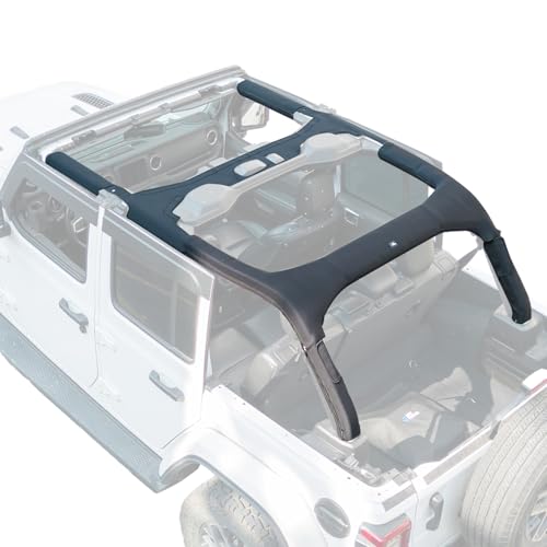 JOYTUTUS Roll Bar Cover Padding Compatible with 2018-2023 Wrangler JL Unlimited JLU (Not Fit 2024-2026), Fit Hard Top and No Top, JL 4 Doors Roll Bar Protection, Neoprene