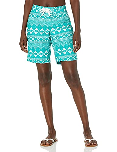 Kanu Surf Women's Standard UPF 50+ Active Swim Board Short (Reg & Plus Sizes), Sonoma Lagoon, 6
