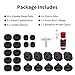 26PCS Cymbal Replacement Accessories, Standard Hi-Hat Clutch & Cymbal Stand Felts & Plastic Cymbals Nuts & Cymbals Sleeves & Clutch Felts and Drum Key T-Shape, Replacement for Drum Set
