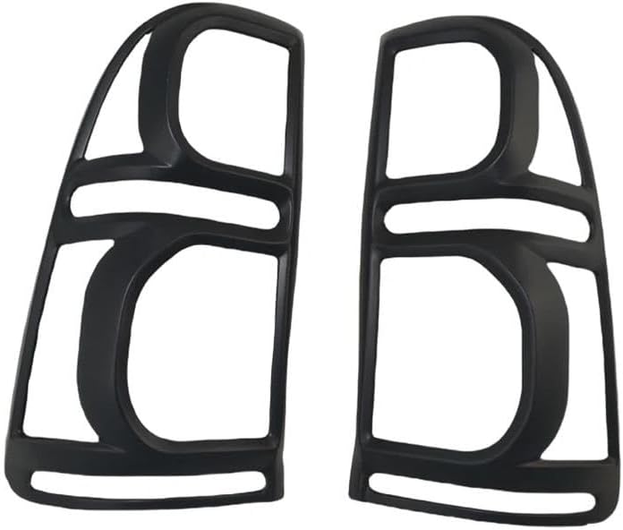 Car Rear Light Cover Trims Abs Silver and Matte Black Car Tail Lamp Cover Trim for Toyota for Hilux for Vigo 2012-2014 Exterior Decorate Taillight Guard