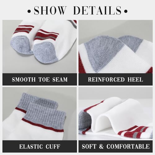 Men's Athletic Crew Mid-Calf Running Breathable Outdoor Sports Long Ankle Socks for Basketball3