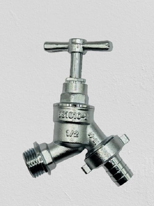 hep® Bringing your space to life 1/2" BSP Outdoor Garden Tap Bib Tap Chrome Plated WRAS Approved, Silver - Image 2