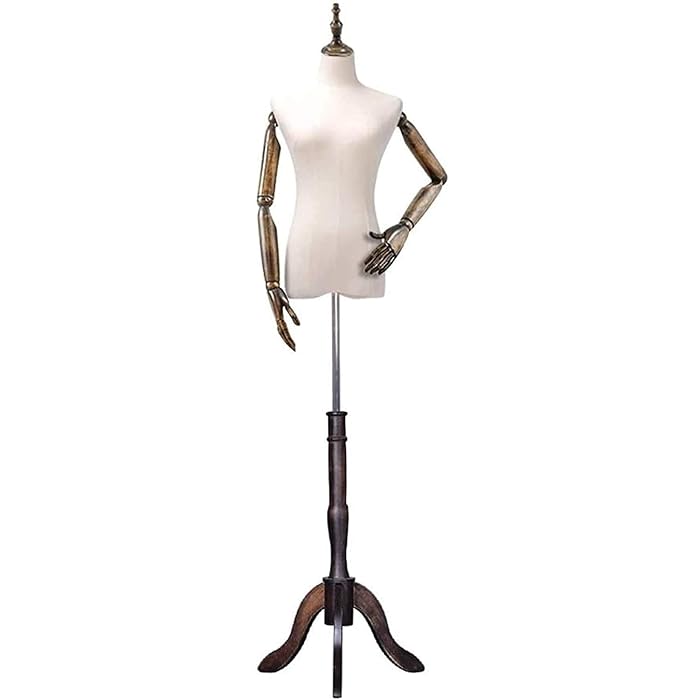 Buy Mannequin Stand Mannequin with Wood Arms Manikins Body Adjustable