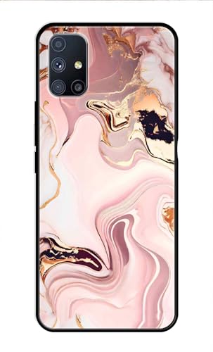 Image of Metal TPU Printed Back Cover for Samsung Galaxy A51 4G (Marble Design -J1) 360 Degree Protection | Camera Protection -25092024(AR)