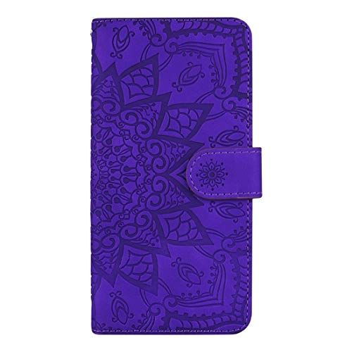 Étui en cuir Xiaomi Mi A3 et CC9e housse de style veau avec motif mandala élégant