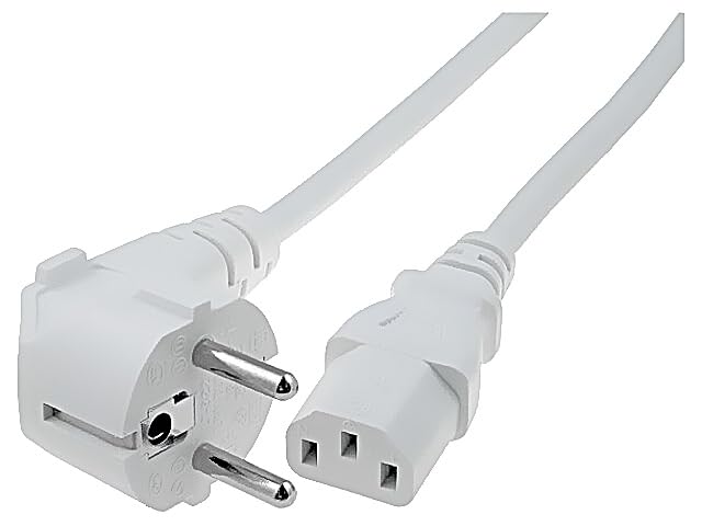 Câble CEE 7/7 vers IEC C13 SN311 3x1mm2 LIAN D avec connecteur mâle angulaire