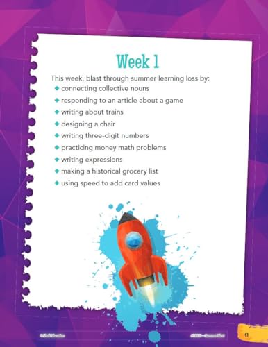 Summer Blast: Getting Ready for Third Grade - Full-Color Workbook for Kids Ages 7-9 - Reading, Writing, Art, and Math Worksheets - Prevent Summer Learning Loss - Parent Tips - Image 5