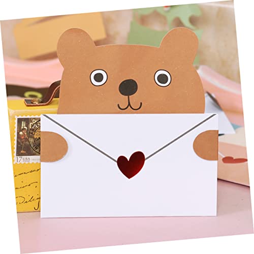 EXCEART 20Pcs Cartão Comemorativo Animal Memorando Escreva Uma Carta Mini Memorando Infantil