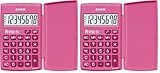 Affichage: 8 chiffres Casio Petite FX Calculatrice Scolaire 8 Chiffres Rose LC-401LV-PK (Lot de 2)