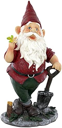 Garden Gnome Statue - Birdy & Spader the Garden Gnome - Lawn Gnome