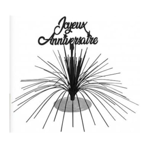 SV SURPRISEZ-VOUS - Centre DE Table Fontaine Anniversaire 27CM Noir