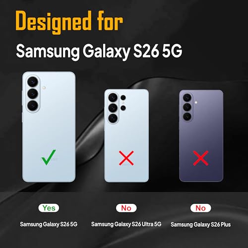 Image of Zapcase Back Case for Samsung Galaxy S26 5G | Slim Lifetime Anti-Yellow Crystal-Clear Cover with Elevated Camera Protection & MagSafe Compatibility | Premium German Polycarbonate | Shockproof | Clear