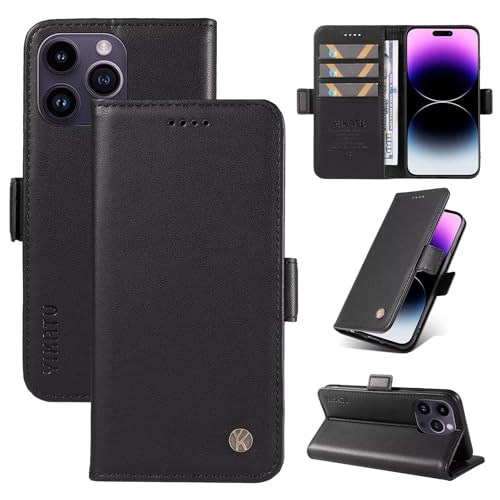 Caseurban iPhone 15 Pro 用 ケース 手帳型 PUレザー カード収納付き スタンド機能搭載 マグネット式 大容量 財布型 おしゃれ 耐衝撃 スマホカバー 360度全面保護 放熱性 防指紋 防汚 防汗 手触り良い あいふおん16E 手帳