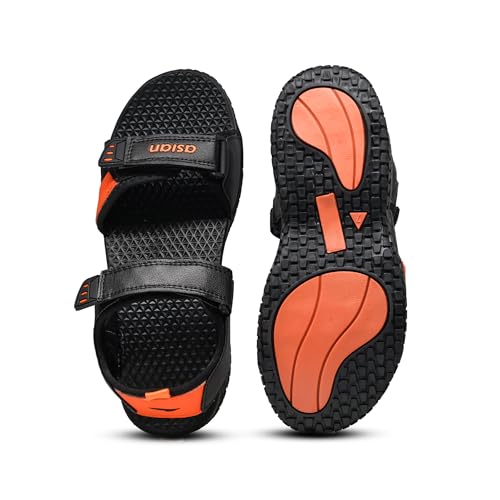 Image of ASIAN Mens VISTARA-19N Casual Sandals with adjustable velcro closure for easy wear with flexible fitting and trendy and stylish looks ideal for everyday use for mens as well as boys-VISTARA-19N$P